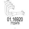 MTS 01.16920 Exhaust Pipe